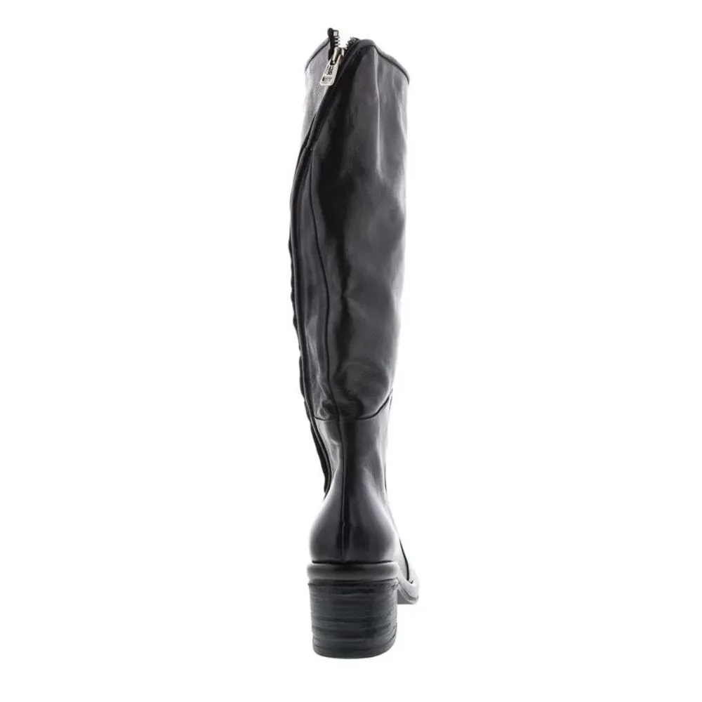 A.S.98 Womens Lynton Black Leather Boots size 7 - Picture 6 of 7